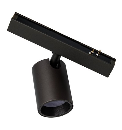 Magnetisk Mini LED skinnespot - Antracit, 1W, Passer til PicoTrack 2 skinner, RA92, 12V