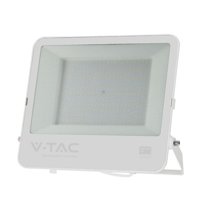 Vt-44204 projektør 200W - med Samsung-chip, 1m ledning, 4000K, hvidt hus, mat glas, IP65
