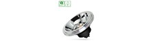12W AR111 GU10 LED pære - 15°, sort, 5 års garanti