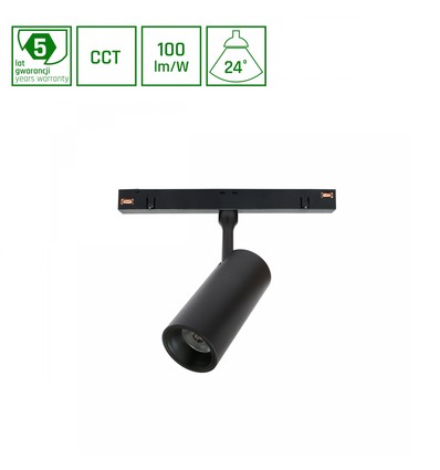 12W 48V skinnespot til Shift systemet, CCT - 48V, DC, System Shift spot