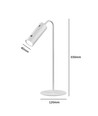 Opladelig 3-i-1 LED lampe - Magnetisk, hvid, dæmpbar, inkl. fod og 2 stk. monteringsbeslag