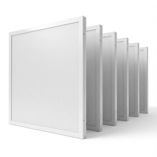 6x LED paneler 60x60 i ramme - Højde:28mm, 40W, til direkte montering