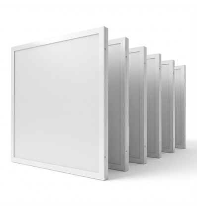 6x LED paneler 60x60 i ramme - Højde:28mm, 40W, til direkte montering