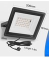 50W RGB projektør - Arbejdslampe, IP66