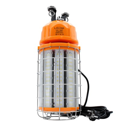 150W Arbejdslys LED med magnet og 5m ledning - 5000K, schuko stik, magnet montering