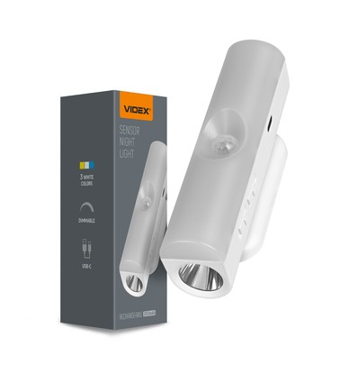 Led natlampe - genopladelig, bevægelsessensor