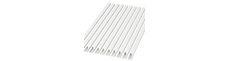10 stk. 20x10 Kabelkanal med tape - Hvid, 20x10mm, Længde 2m
