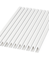 10 stk. 20x10 Kabelkanal med tape - Hvid, 20x10mm, Længde 2m