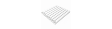 10 stk. 40x40 Kabelkanal med tape - Hvid, 40x40mm, Længde 2m