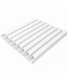 10 stk. 40x40 Kabelkanal med tape - Hvid, 40x40mm, Længde 2m