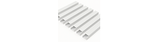 10 stk. 60x40 Kabelkanal med tape - Hvid, 60x40mm, Længde 2m