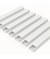 10 stk. 60x40 Kabelkanal med tape - Hvid, 60x40mm, Længde 2m
