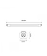 150cm 45W Gennemfortrådet armatur - LED armatur, 5400lm, IP65, industri/værksted