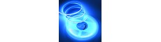 10m 9W/m Lyseblå COB-LED strip - 24V DC, IP20, 320 LED/m