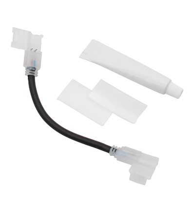 15 cm vandtæt mellemstykke til 230V LED strip (Slim COB) - Perfekt til hjørner, 230V