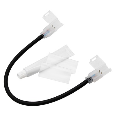 30 cm vandtæt mellemstykke til 230V LED strip (Slim COB) - Perfekt til hjørner, stolper mm., 230V