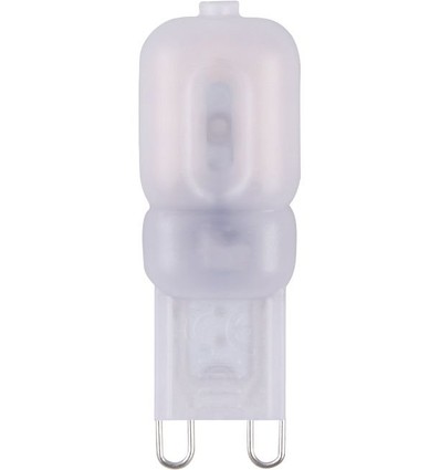 G9 2W dæmpbar LED pære - 200lm, 360°, mat glas, 2700K