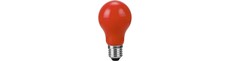 E27 1W LED filament pære - A60, Rød, Party Colour Premium