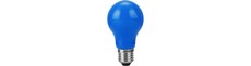 E27 1W LED filament pære - A60, blå, Party Colour Premium