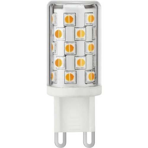 G9 4W dæmpbar LED pære - DimToWarm, 2200-3000K, 360lm, 4,9cm, klar glas