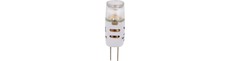 G4 1W LED pære, 12V - 100lm, dæmpbar, klar glas, 2700K