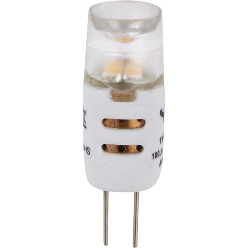 G4 1W LED pære, 12V - 100lm, dæmpbar, klar glas, 2700K