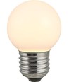 E27 2W LED kronepære - G45, 100lm, opal glas, 3000K