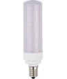 E14 10W LED rørpære, 11,8cm - 1050lm, dæmpbar, opal glas