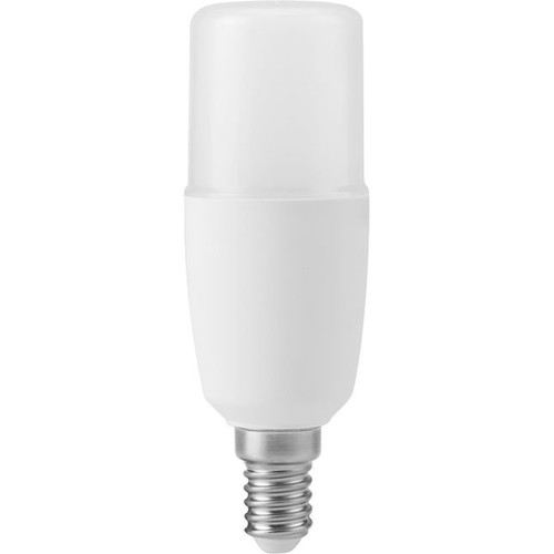 E14 5W LED rørpære, 10,8cm - 95-265V, 640lm, opal glas