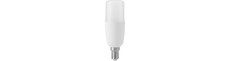 E14 7W LED rørpære, 10,8cm, 95-265V - 810lm, opal glas