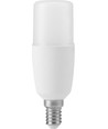 E14 7W LED rørpære, 10,8cm, 95-265V - 810lm, opal glas