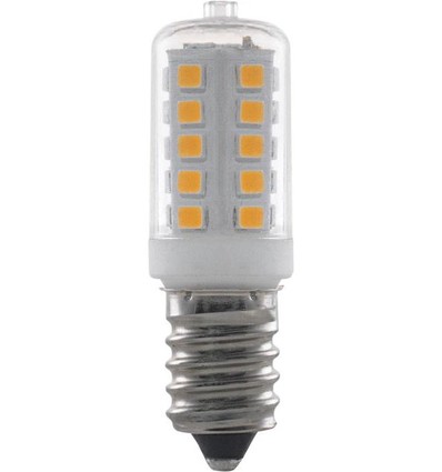 E14 3W LED rørpære - 5,1cm, 320lm, klar glas, 2700K