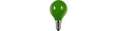 E14 1W LED kronepære - G45, Grøn, Party Colour Premium