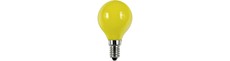 E14 1W LED kronepære - G45, Gul, Party Colour Premium