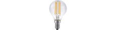 E14 4W dæmpbar LED kronepære - G45, filament, 2200K, klar glas