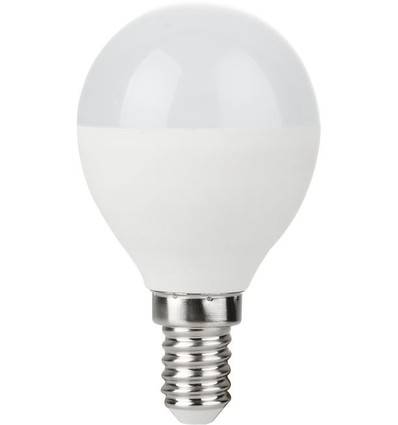 E14 5W dæmpbar LED kronepære - G45, 470lm, opal glas