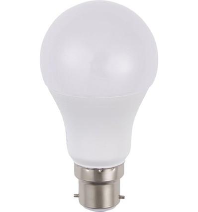 BA22d 10W LED pære, 12-60V - 810lm, A60, opal glas, 3000K