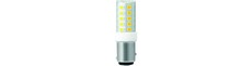 BAY15d 3,5W LED rørpære - 5,2cm, 380lm, 3000K, klart glas