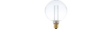 E27 3,5W dæmpbar LED pære - G125, Vintage Globe, 2000K, klart glas