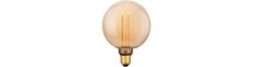 E27 3,5W dæmpbar LED vintage pære - G125, 1800K, guld glas, 120lm