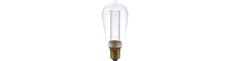 E27 3,5W dæmpbar LED Vintage pære - ST64, 2000K, Rustika, klar glas