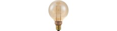 E27 3,5W dæmpbar LED vintage pære - G95 Globe, 1800K, guld glas, 100lm