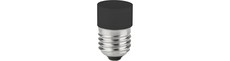 E27 3,4W dæmpbar LED rørpære - 4,5cm, 2700K, sort, No Side Glow