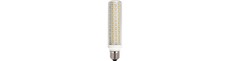 E27 15W dæmpbar LED rørpære - 14,9cm, 2100lm, klar glas