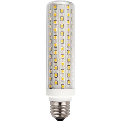 E27 15W dæmpbar LED rørpære - 14,9cm, 2100lm, klar glas
