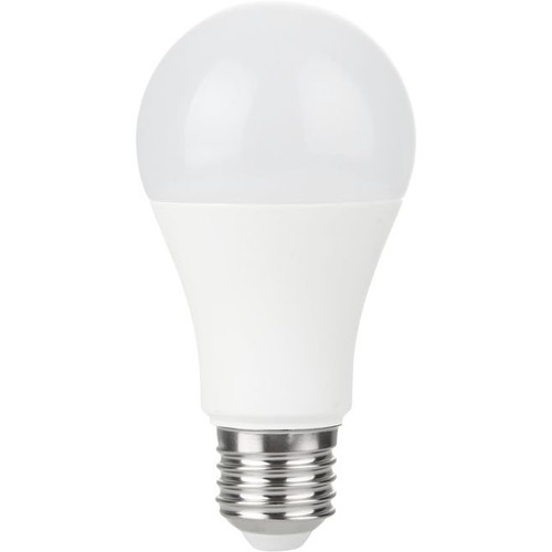 E27 10W LED pære, 12-60V - A60, 810lm, opal glas, AC/DC