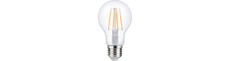 E27 4W dæmpbar LED filamentpære - A60, 2200K, klar, 380lm