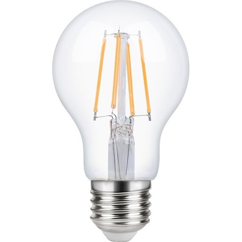 E27 4W dæmpbar LED filamentpære - A60, 2200K, klar, 380lm