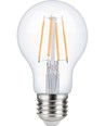 E27 4W dæmpbar LED filamentpære - A60, 2200K, klar, 380lm