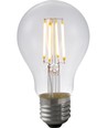 E27 4W dæmpbar LED filamentpære - A60, 2200K, klar, 380lm